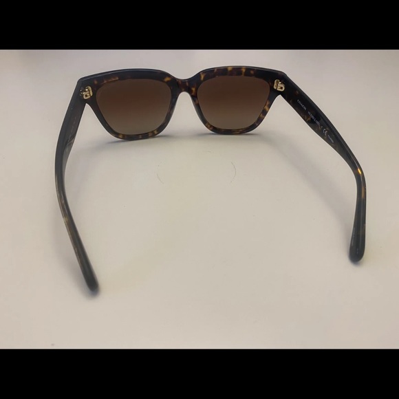 NWT COACH Tortoise Glitter Signature C Sunglasses HC8262 Brown - Picture 10 of 12